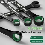 6–19mm Dual-Directional Ratchet Wrench – Heavy-Duty Tool for Mechanics