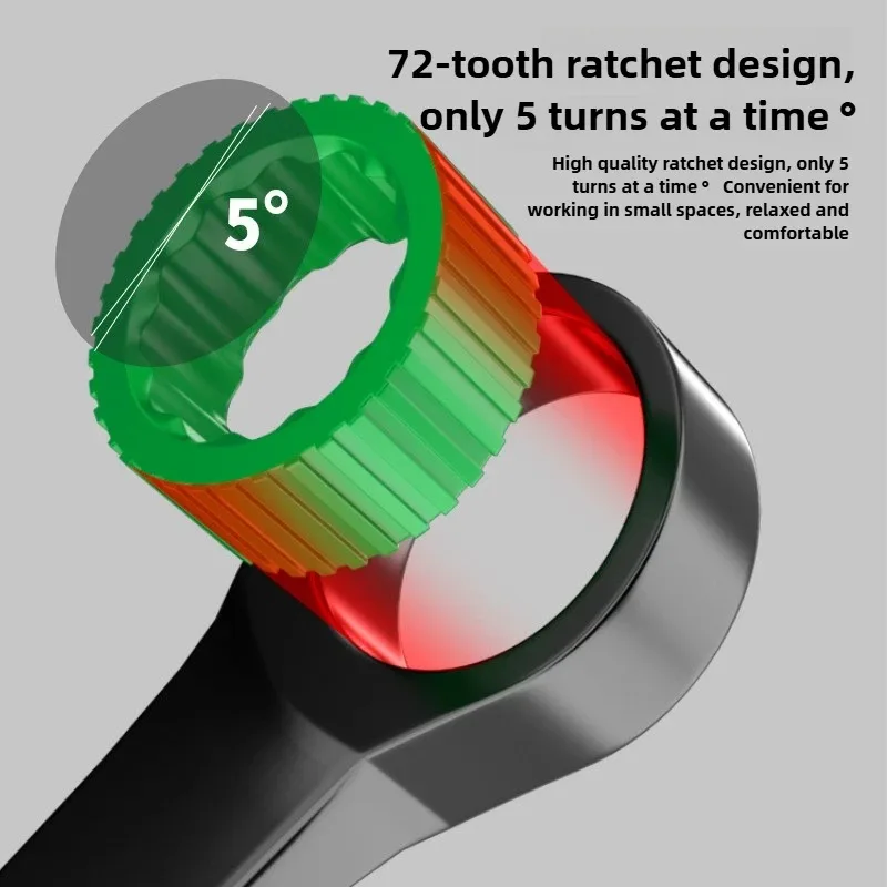 6–19mm Dual-Directional Ratchet Wrench – Heavy-Duty Tool for Mechanics