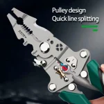 Foldable Wire Stripper – Multi-Function Crimping & Winding Tool with Pulley Design