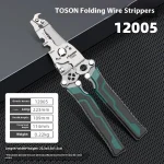 Foldable Electrician Wire Pliers – Multi-Function Cutter, Splitter & Crimper