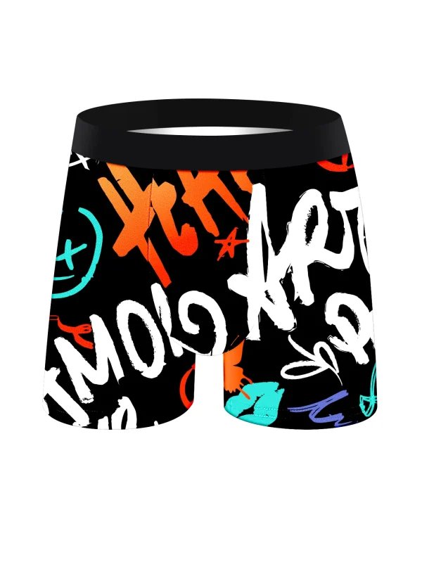 5PCS Men’s Long Boxer Briefs – Soft, Skin-Friendly & Colorful Underwear