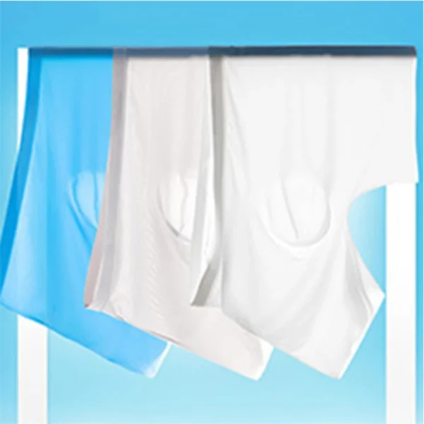 2 Pcs/Lot Men's Ultra-thin Panties Summer Ice Silk Boxers