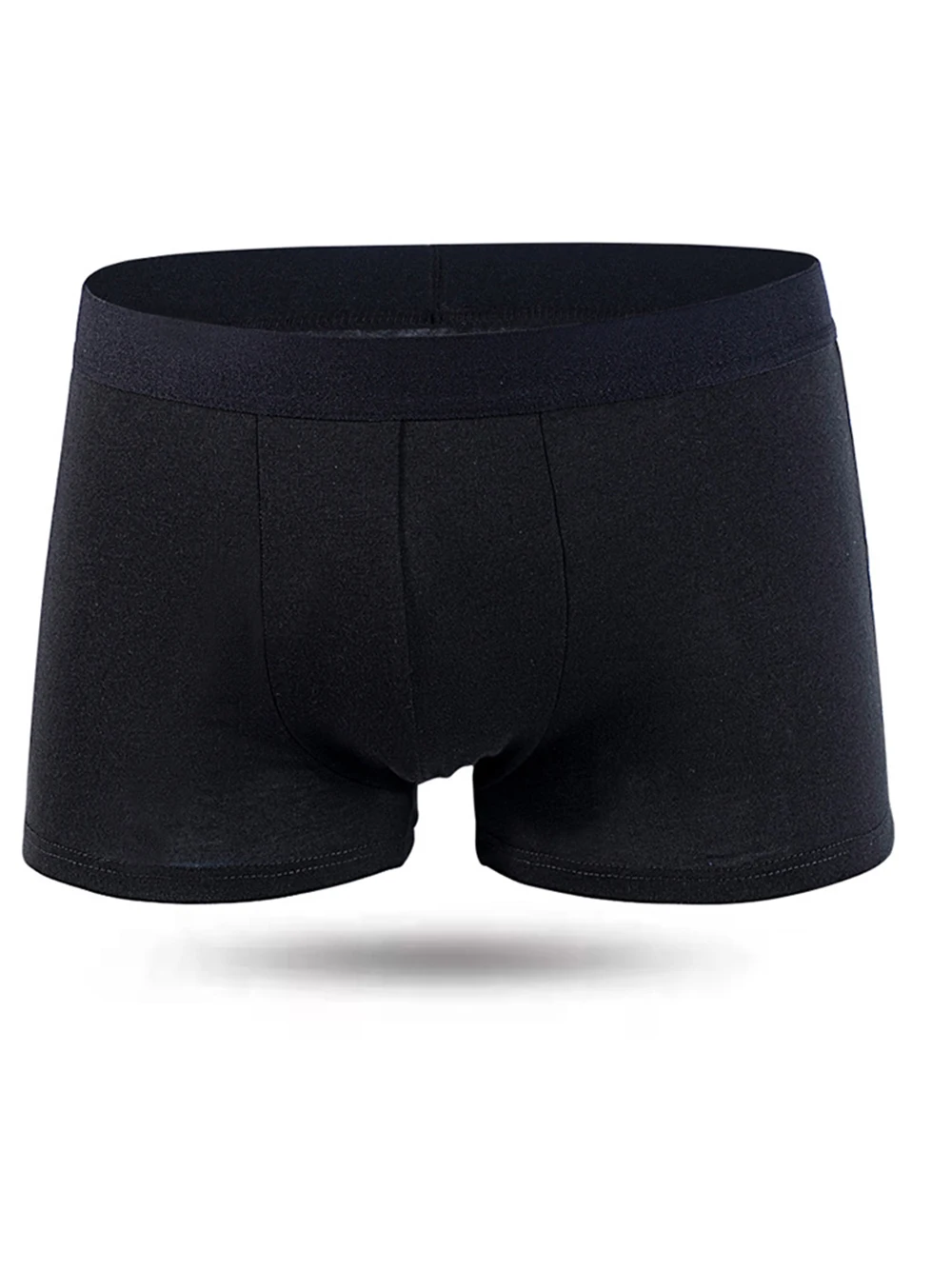 10 Pcs Antibacterial Breathable Plus Size MEN'S Shorts Underwear Europe And America Size MEN'S Solid Color Sexy Boxer Underwear