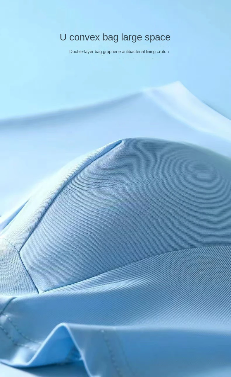 4pcs Boxer Shorts Men's Ice Silk Underwear