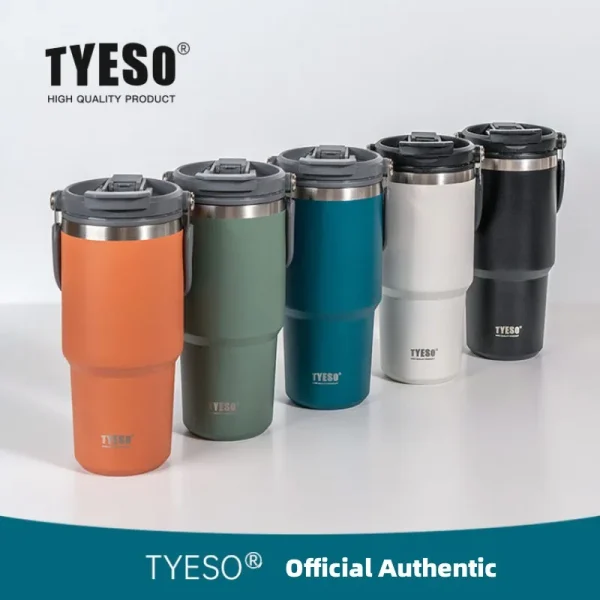900 ml Tyeso Rustfritt Stål Termokopp – Varm/Kald