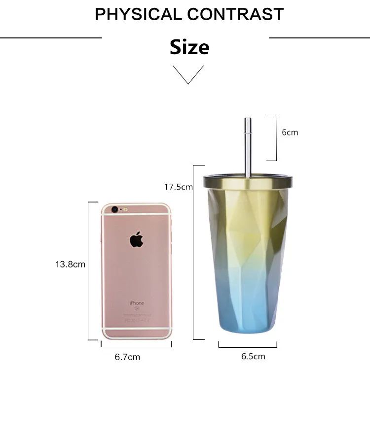 500 ml Dobbelvegget Termoflaske i 304 Stål