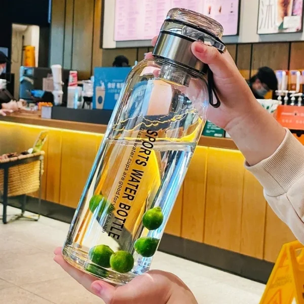 750/1000 ml Transparent Drikkekopp i Borosilikatglass