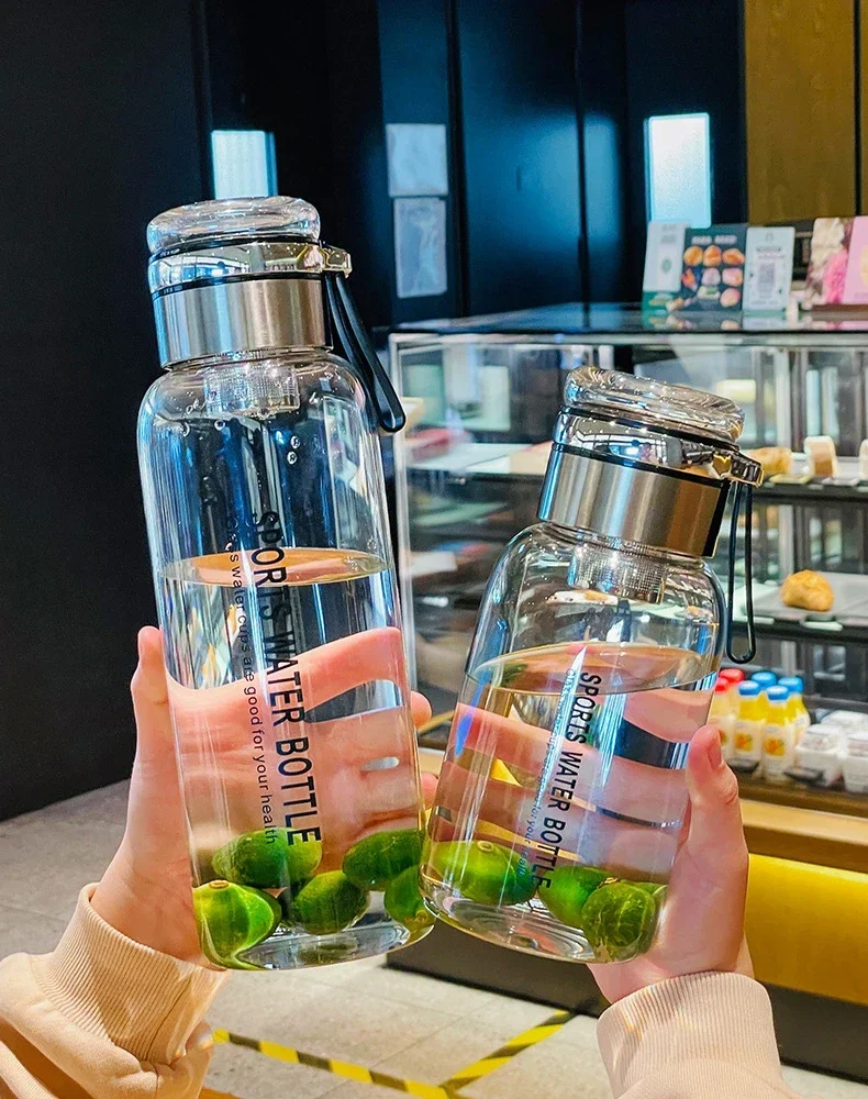 750/1000 ml Transparent Drikkekopp i Borosilikatglass