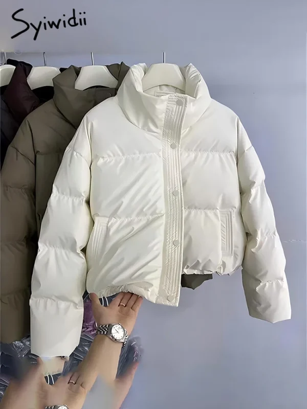 Syiwidii dameparkas  – turtleneck, enkelspent, casual varm høst/vinterjakke
