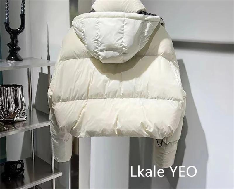 Dame Dunjakke – Kort, Varm og Elegant Vinterjakke i Duncotton, Enkel og Allsidig Stil