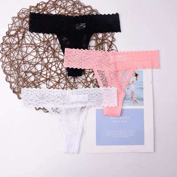 3pk Sexy Blonde G-strenger – Kvinners T-back Truser Undertøy