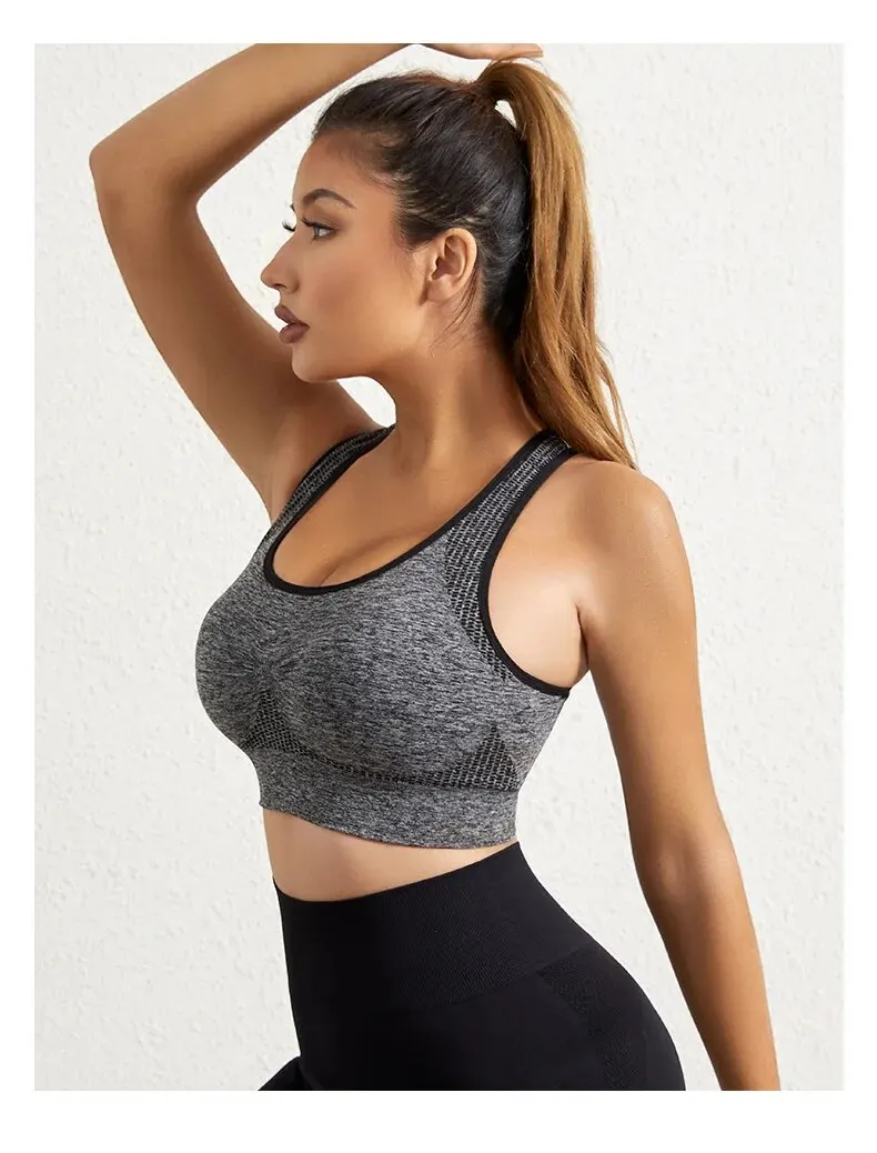 Women's Low Impact Sports Bra – Padded Backless Yoga Crop Top