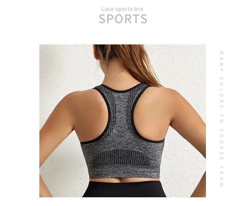Women's Low Impact Sports Bra – Padded Backless Yoga Crop Top