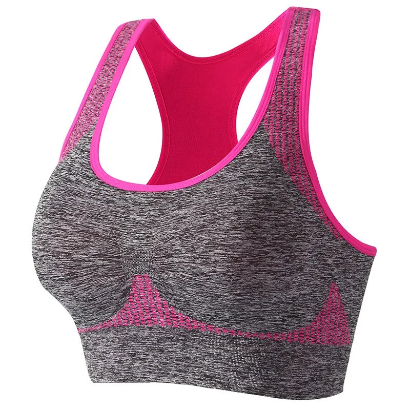 Women's Low Impact Sports Bra – Padded Backless Yoga Crop Top