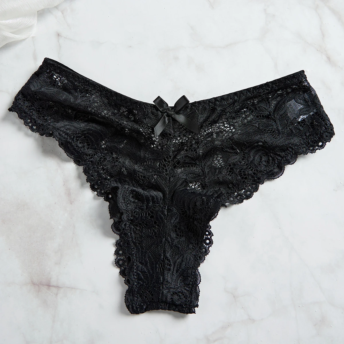 Gjennomsiktig Rød Sexy Lingerie Sett – Blonde Nattkjole og Truse