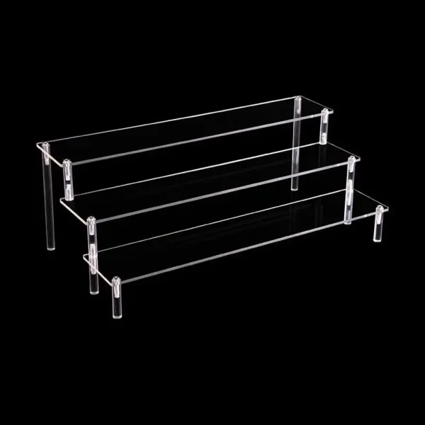 1–4-lags akryl displaystativ – solid, transparent stativ