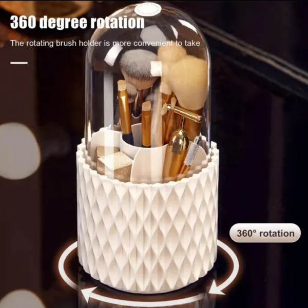 1pc Rotating Makeup Brush Storage