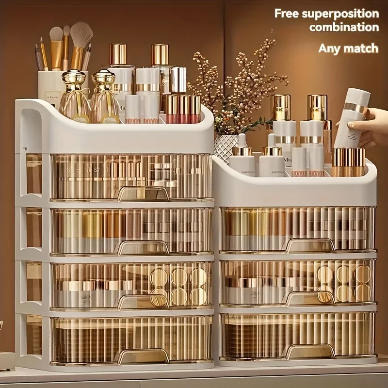 Large Capacity Cosmetic Storage Box Transparent
