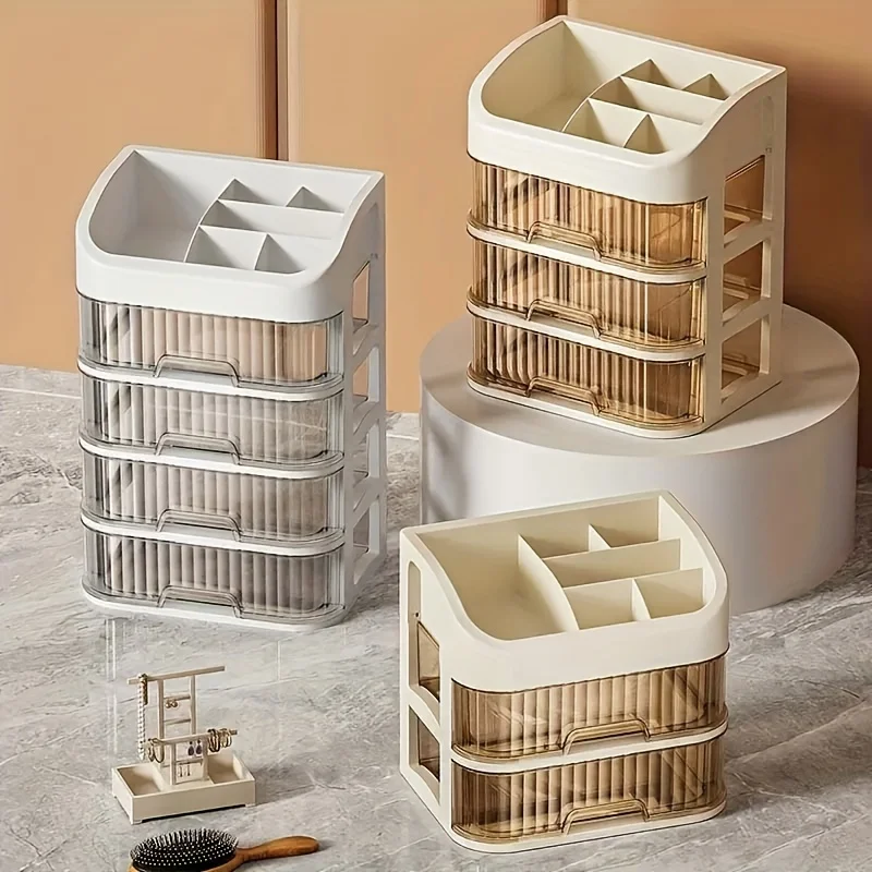 Large Capacity Cosmetic Storage Box Transparent