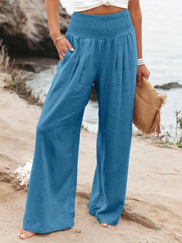 Komfortable Mid Waist Lange Casual Bukser