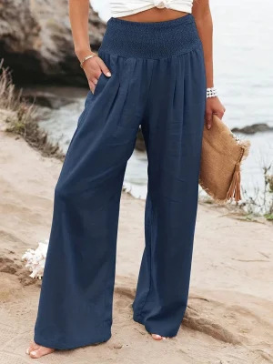 Komfortable Mid Waist Lange Casual Bukser