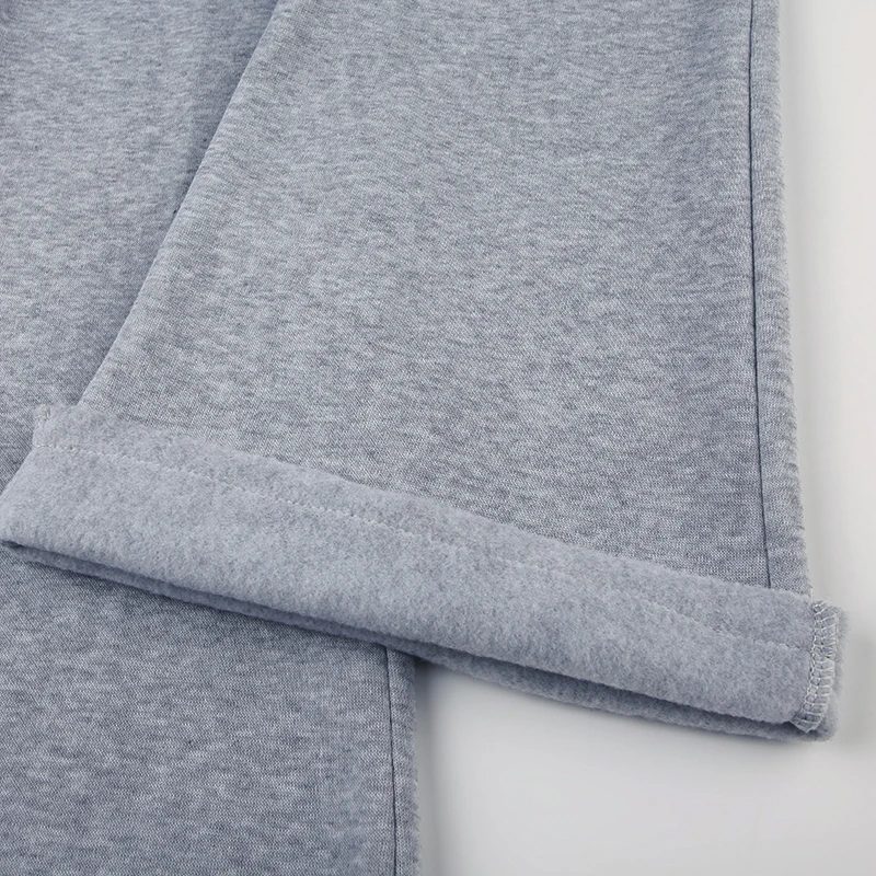 Sweetown Dame Joggebukser – Lav Midje, Grå Flared Sweatpants