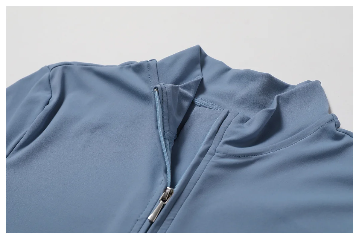 Dame Jumpsuit med Glidelås – Langermet One-Piece Treningstøy Til Gym & Yoga