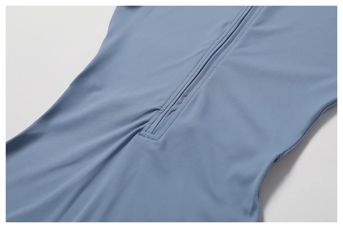 Dame Jumpsuit med Glidelås – Langermet One-Piece Treningstøy Til Gym & Yoga
