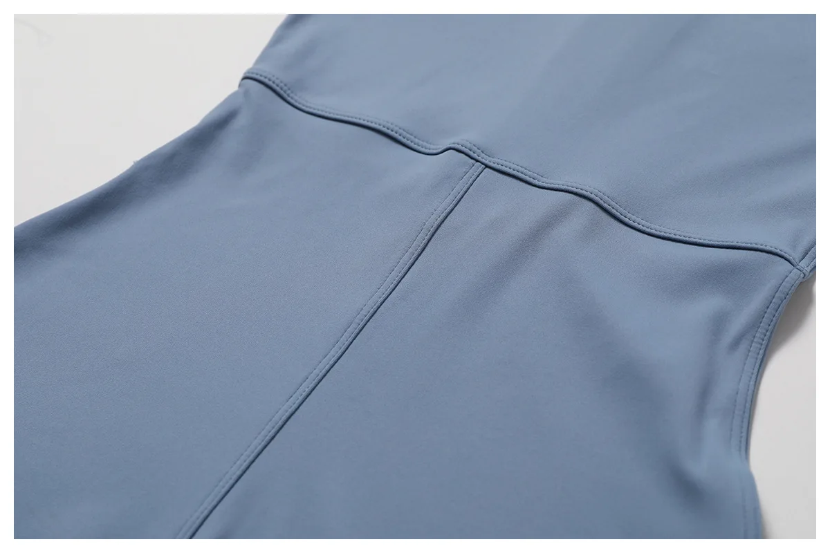 Dame Jumpsuit med Glidelås – Langermet One-Piece Treningstøy Til Gym & Yoga