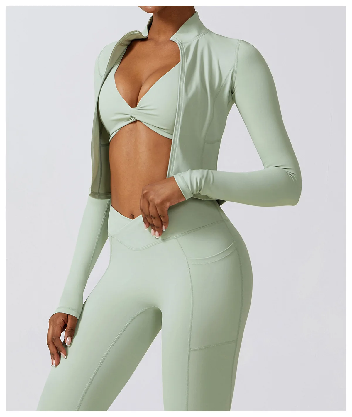 Zipper Sports Top Women Gym Long Sleeve for Fitness Coat Running Women Clothing Running Workout Tights Gym Tops Yoga Shirts