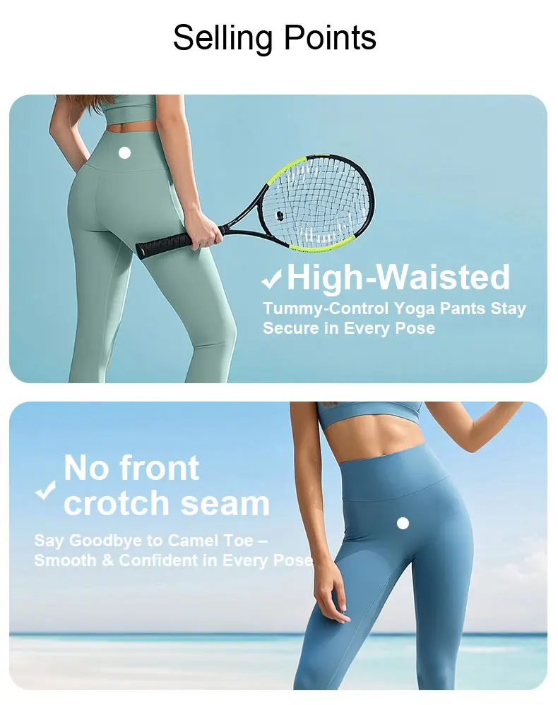High-Waisted Workout Leggings - 4-Way Stretch, Slim Fit, Butt Lifting & Tummy Control for Gym, Yoga, Running & Daily Wear